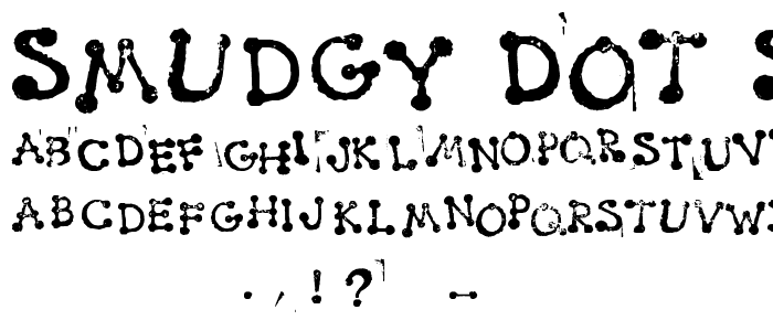 Smudgy Dot Stamps font